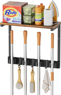 Broom Holder Wall Mount with Cleaning Supplies Organizer, Laundry Room by Olakee