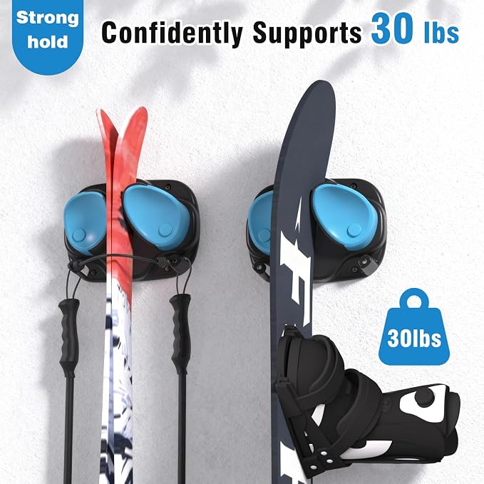 WDZREE Ski & Snowboard Wall Rack - Image 4
