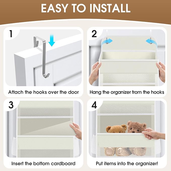 6-Tier Over The Door Organizer, Hanging Storage Organizer - Image 3