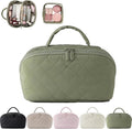2026 New Travel Makeup Bag, Festivalment Wide Open Lay-Flat Water-Resistant by Unknown