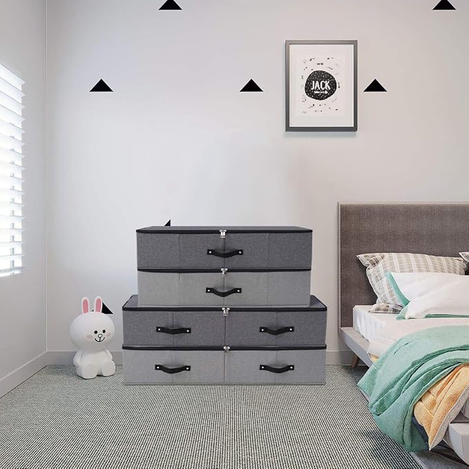 Omygarden Foldable Fabric Sturdy Under Bed Storage Box - Image 6