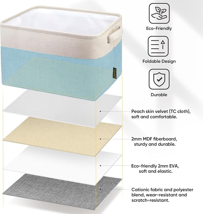 BALEINE 4 Pack Fabric Storage Bins - Image 5