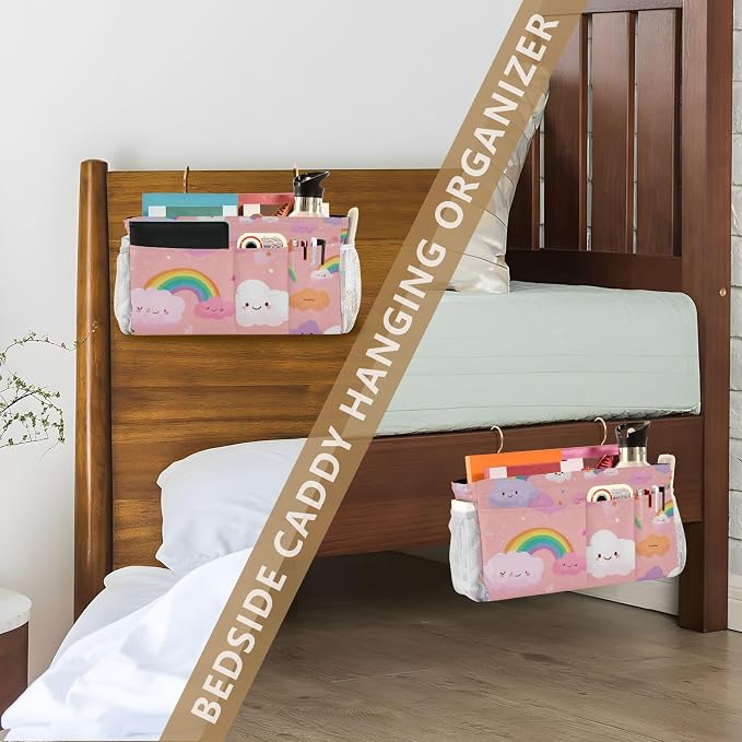 Multicolored Stars Rainbows Bedside Caddy - Image 7