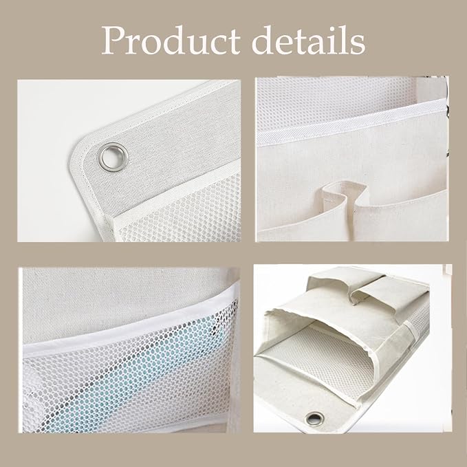 2-Pack Hanging Storage Organizer, Over The Door Hanging Bags/Wall Baskets - Image 3