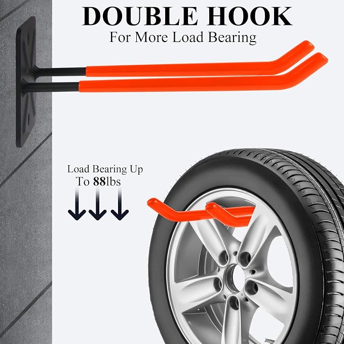 Steel Garage Storage Hooks Wall Tool Organizer, 14 Inch Garage Hook Heavy Duty - Image 4