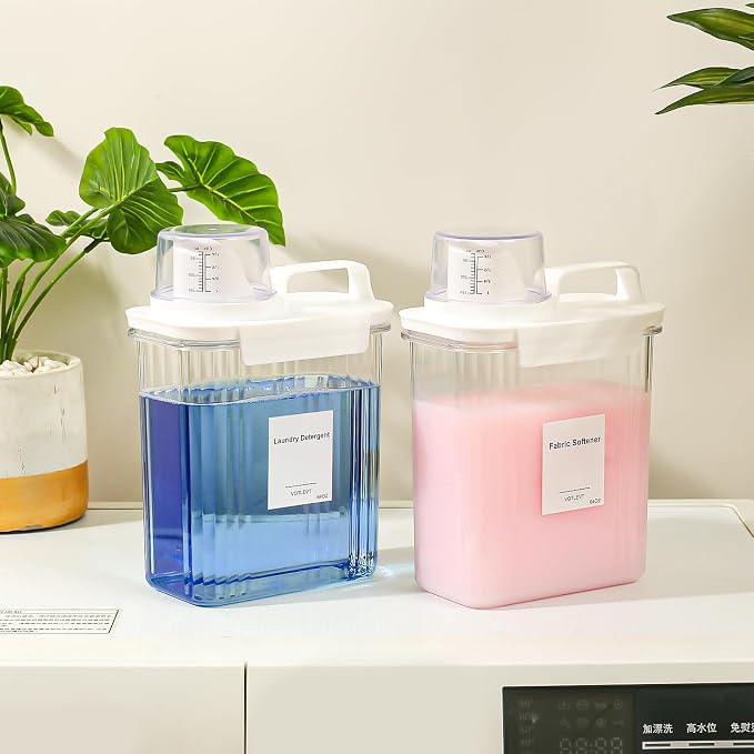 64 OZ Laundry Detergent Dispenser, Liquid Laundry Soap Dispenser, Fabric - Image 3