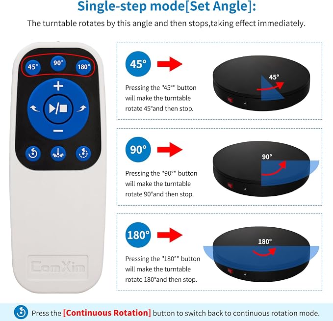 15.8In Remote Motorized Electric Turntable Rotating Display Stand Rotating - Image 4