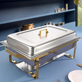 SIOTMERA 9QT Chafing Dishes for Buffet 1 Pack, Thickened Stable Stainless Steel by SIOTMERA