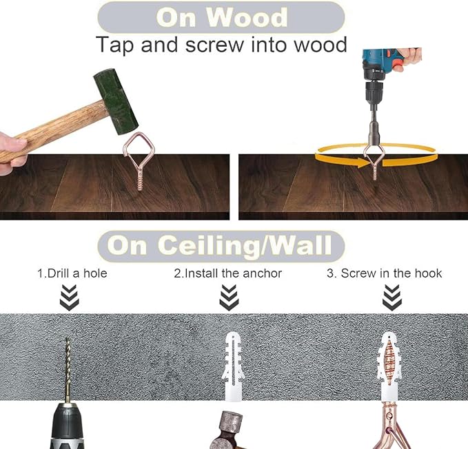 35PCS Eye Screw Hooks for Hanging Heavy Duty - Image 6