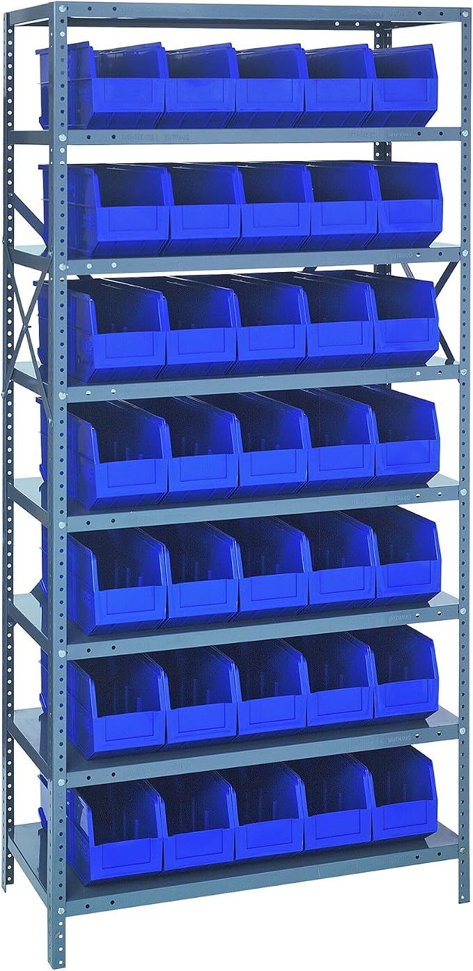 Quantum Storage Systems 1275-441BL Shelving Unit, Carbon Steel, Galvanized by QuantumStorageSystems