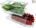 Refrigerator Organizers and Storage Drawer, Stackable Fruit Storage Containers by Unknown