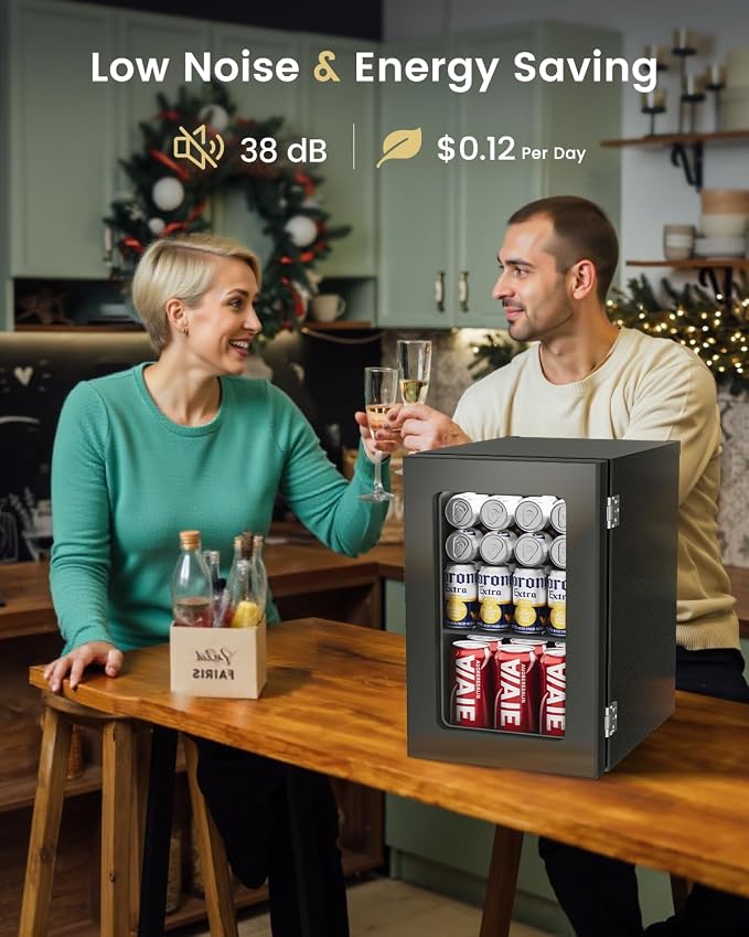 24 Cans Beverage Refrigerator Cooler - Image 6