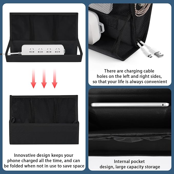 Bedside Caddy Bedside Storage Organizer Bedside Organizer - Image 5