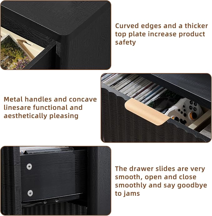 LEYAOYAO Fluted 5 Drawers Dresser - Image 8