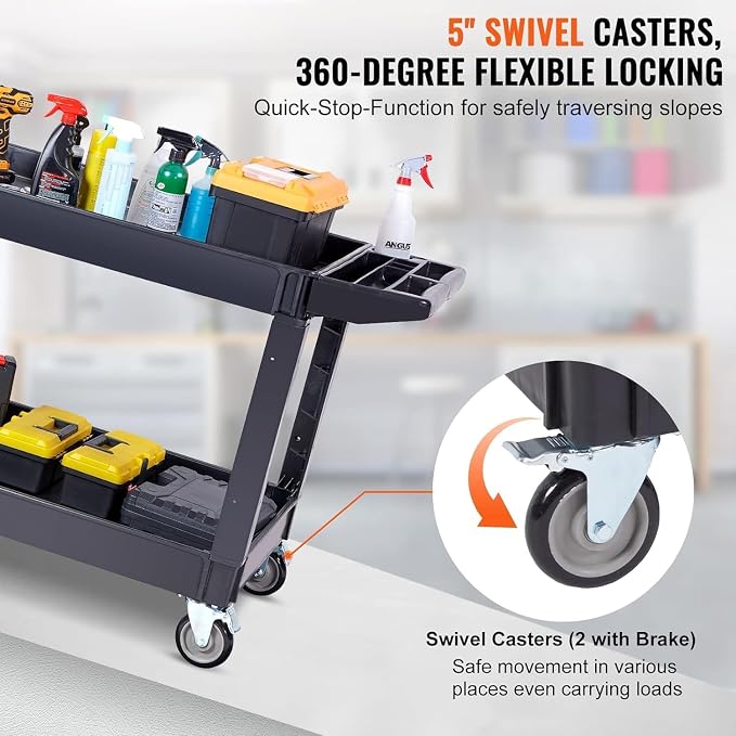 Simpli-Magic Rolling Utility Cart on Wheels, Heavy Duty - Image 4