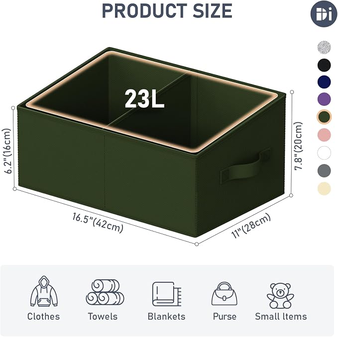 DIMJ Large Closet Shelf Organizer Bins 8 Packs - Image 2