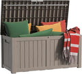 EasyUp 150 Gallon Outdoor Storage Box Waterproof, UV Resistant Resin Deck Box by EASYUP