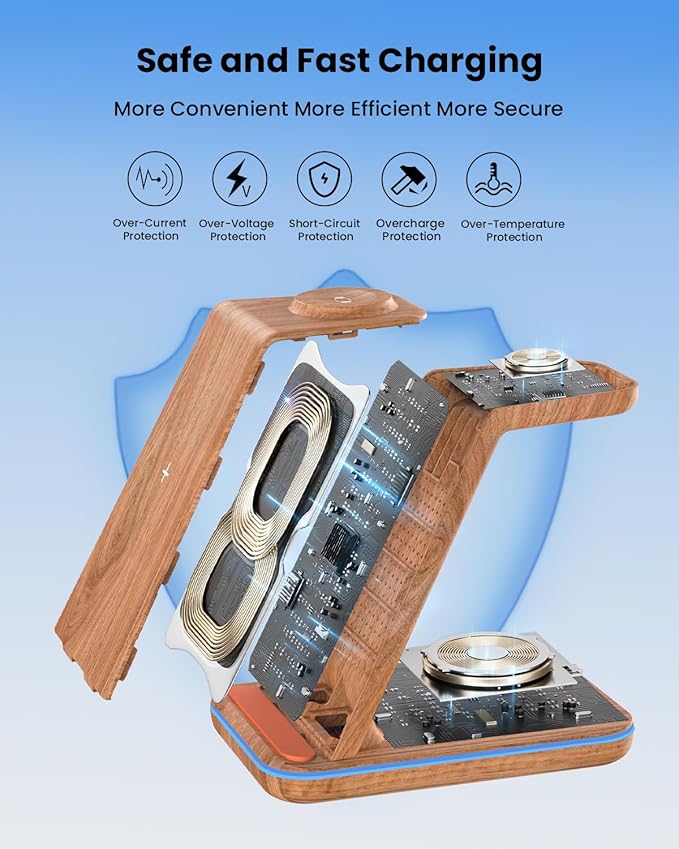 3 in 1 Wireless Charging, Wireless Charger Stand - Image 4