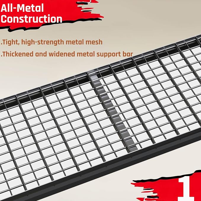 68" Wide Heavy Duty Garage Shelving Units, 4-Tier Deep Storage Shelves - Image 7