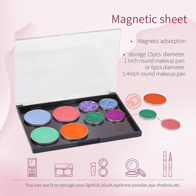 Magnetic Makeup Palette with Clear Top - Image 3