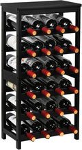VASMIA Wine Rack Freestanding Floor, 6-Tier Display Wine Storage Shelves by VASMIA