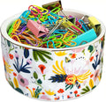 Paper Clip Holder Ceramic Paper Clip Holders Garden Floral Paperclips Holder by CuteThingsforHome