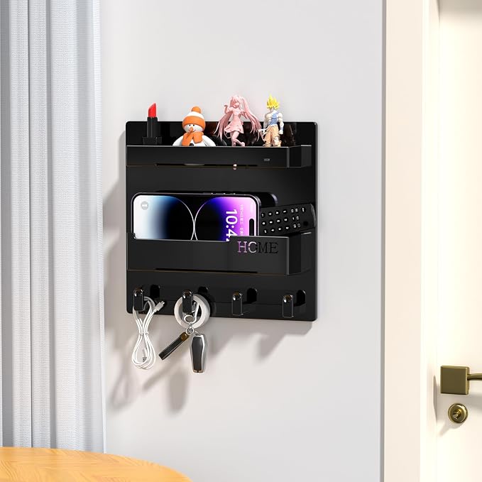Bedside Wall Organizer, Wall Mount Self Stick On, Cute Room Decor Aesthetic - Image 6