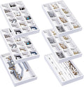 Frebeauty Jewelry Organizer Tray, Stackable Velvet Jewelry Trays, Drawer by Frebeauty