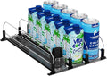 Puricon Drink Organizer for Fridge Pusher Glide, Spring Loaded Fridge Drink by Puricon