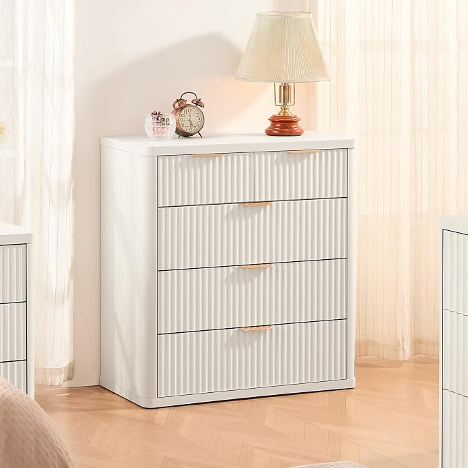 LEYAOYAO Fluted 5 Drawers Dresser - Image 5