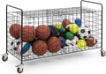 MyGift X-Large Capacity Black Metal Sports Ball and Gym Equipment Storage by MyGiftHome