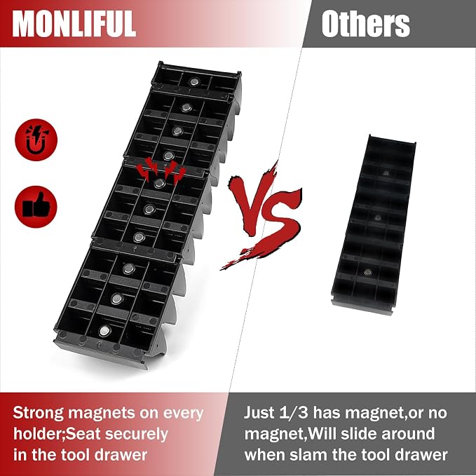 24 PCS Magnetic Modular Wrench Organizer Wrench Holder - Image 3
