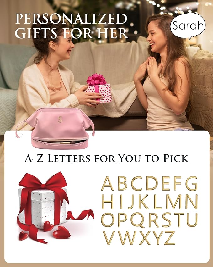Gifts for 10 11 12 13 14 15 16 17 18 Year Old Girls, IMakeup Bags, Personalized - Image 6