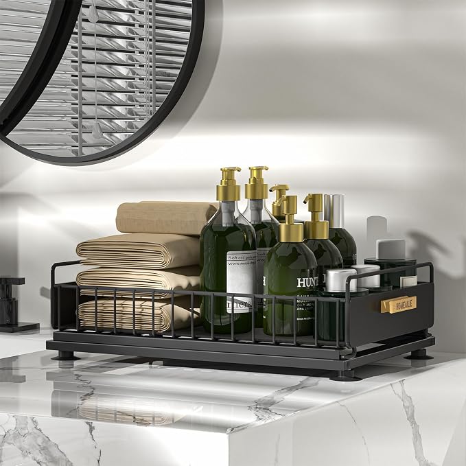 Under Sink Organizer, 2 Packs Under Sink Organizers and Storage, Slide Out Pull - Image 7