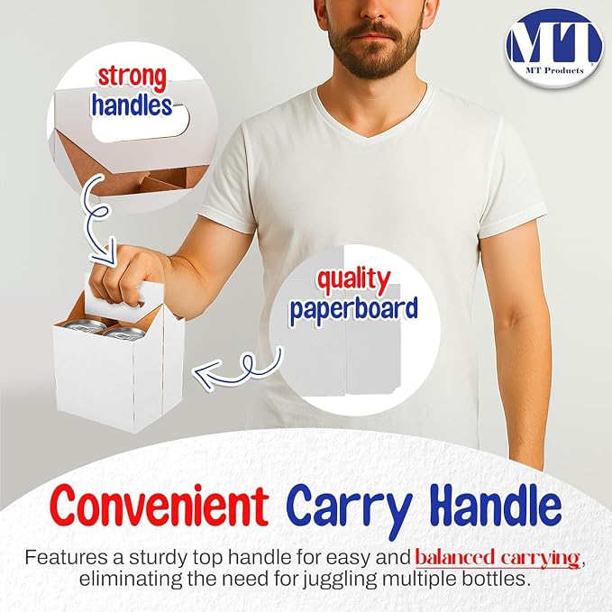 MT Products White 4 Bottle Holder 12 oz. - Image 7