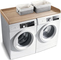 Washer Dryer Countertop with 2 Pack Storage Baskets, Wood Washer and Dryer by GLDZI