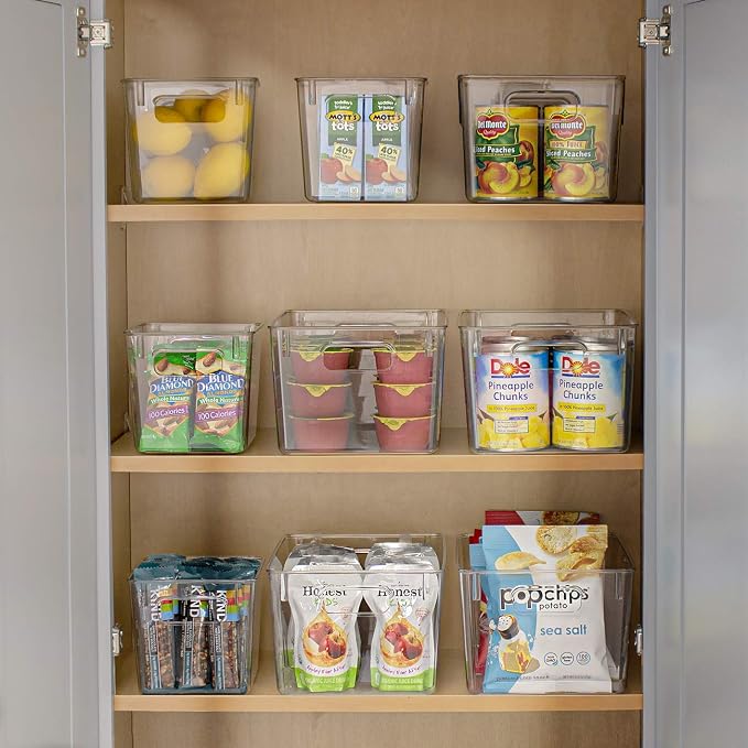 Sorbus Small Clear Plastic Storage Bins - Image 3
