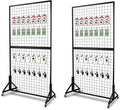 2 Packs 3'x 6' Two-Double Gridwall Panel Display Racks by NectaCol