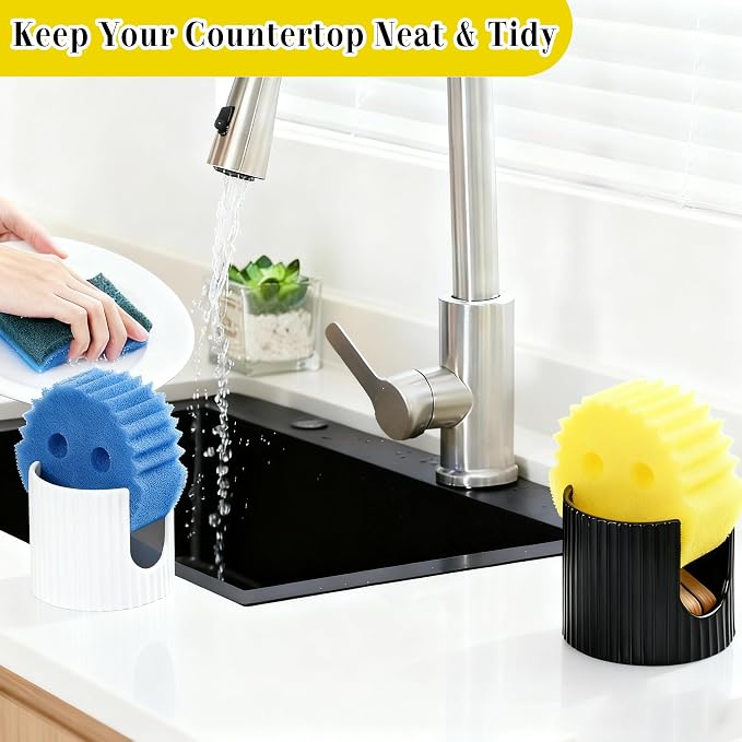 Kitchen Sponge Holder, 3 inch heigh Ceramic Sponge Holder - Image 3