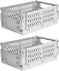 Tixill 2-Pack Mini Foldable Plastic Baskets by TixillMiniPlasticBasket