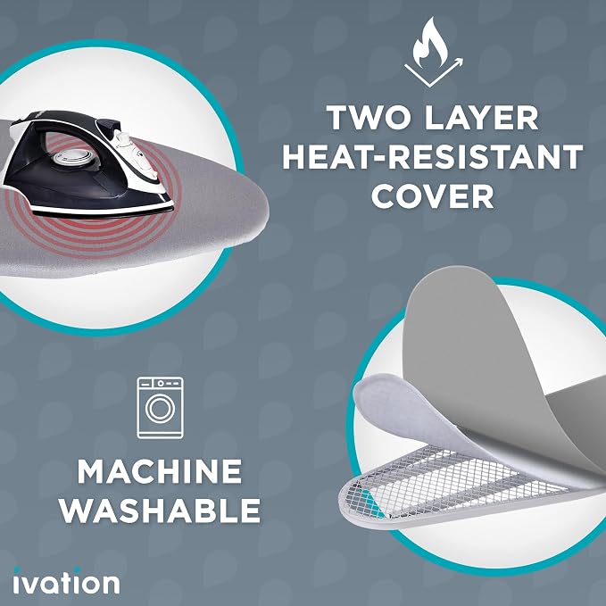 Ivation Wall-Mounted Ironing Board Cabinet, Foldable Ironing Storage Station - Image 4