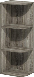 Furinno PASIR Book Shelf, 3-Tier Corner Bookshelf, Open Shelves Bookcase 9.3 x by Furinno-FitsYourSpaceFitsYourBudget