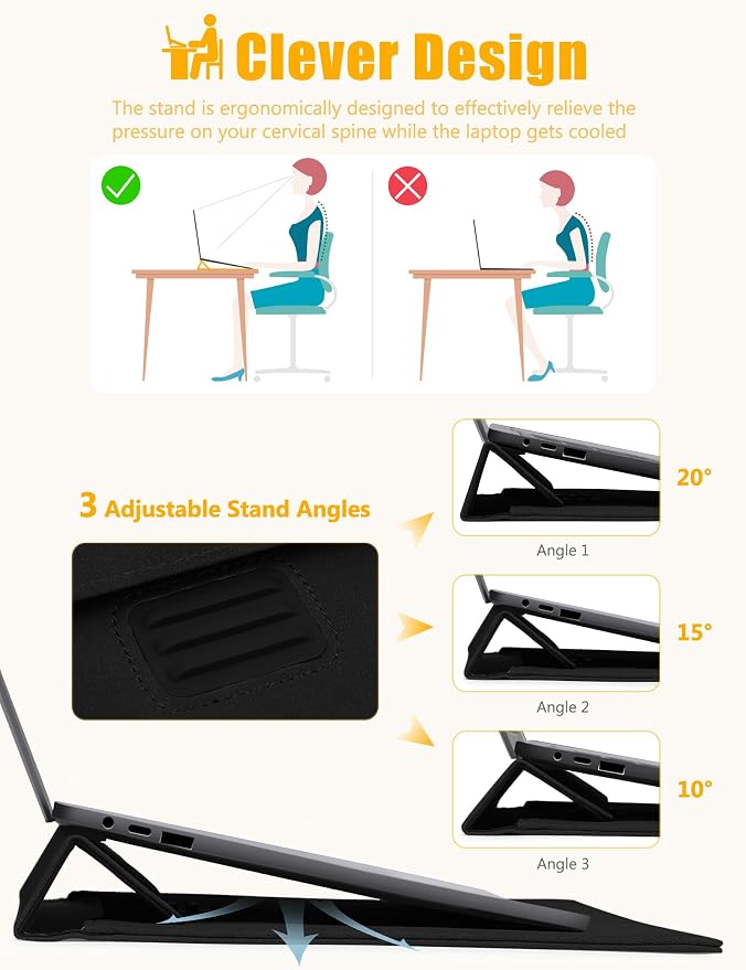 HYZUO 15-16 Inch Laptop Sleeve Case - Image 2
