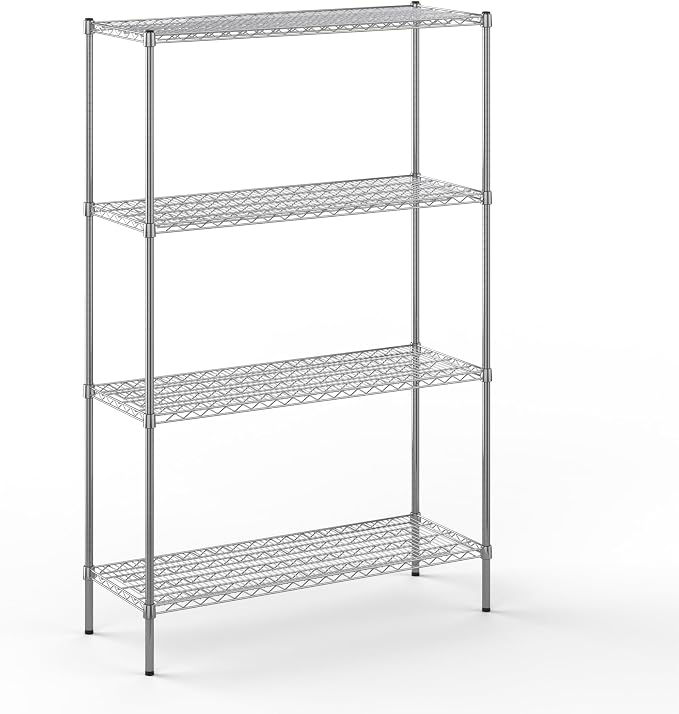 18" Deep x 48" Wide x 74" Height Wire Shelving Kit | 4-Tier | NSF Commercial by Regal+Altair