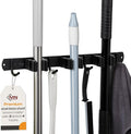 Heavy-Duty Stainless-Steel Broom Holder Wall Mount by Unknown
