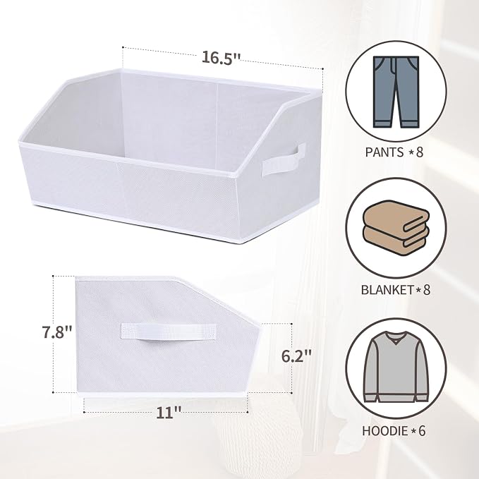 Closet Baskets for Shelves Trapezoid - Image 2