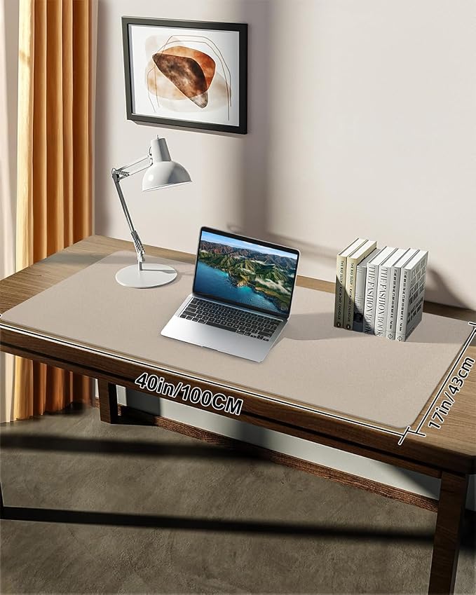 Non-Slip Desk mat, PULeather Desk Pad Protector, Office Desk Mat, Large Mouse - Image 7