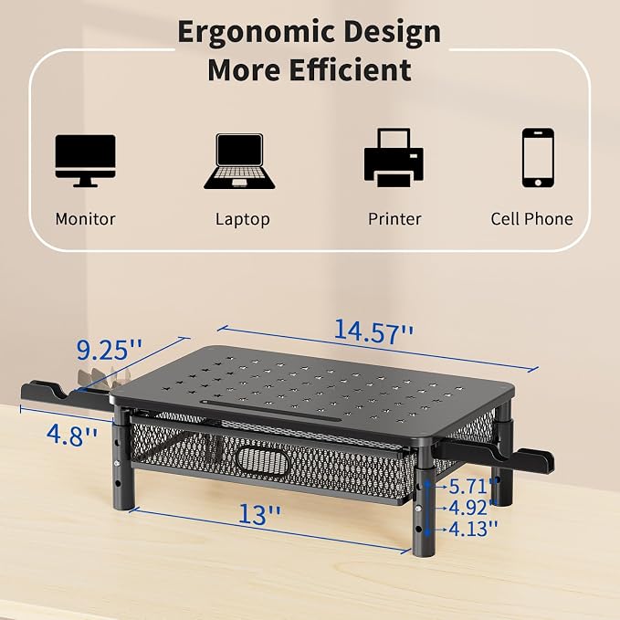 Zimilar 2 Pack Monitor Stand Riser - Image 6