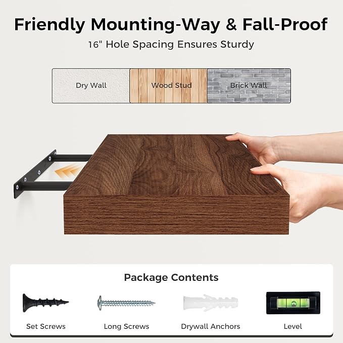 Floating Shelves 36 Inch Long, 12 Inch Deep Floating Shelves - Image 8