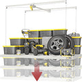 Garage Ceiling Storage Racks, Heavy-duty 4x8 FT Overhead Garage Storage Rack by Unknown